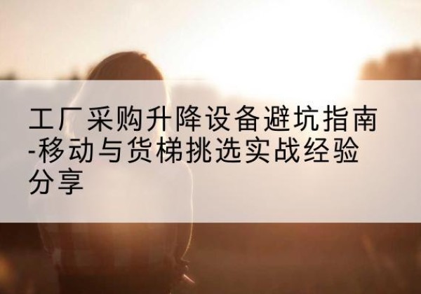 嵊州移动式升降机怎么选-工厂采购升降设备避坑指南-移动与货梯挑选实战经验分享